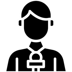 Journalist Male Icon
