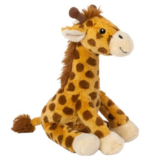 Obraz premium Plush giraffe toy isolated on transparent background
