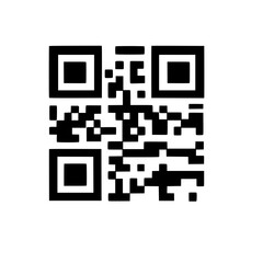 qr code on white background