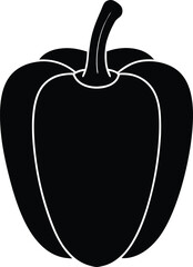 vector illustration of a red pepper