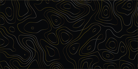 Abstract seamless background with flowing topography line pattern and vector style


