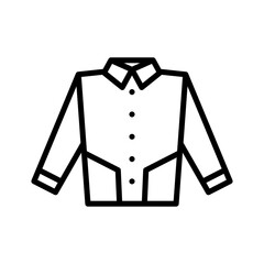 Long sleeve shirt icon vector design illustration in trendy style