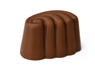 Delightful chocolate confection with a smooth curved design, expertly crafted for dessert lovers