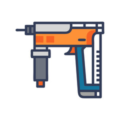  Stylish Nail Gun Graphic Design