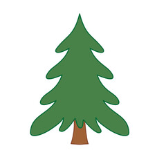 green christmas tree