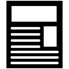 Fototapeta premium Tabloid Icon