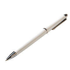 Naklejka premium White pen isolated on transparent background