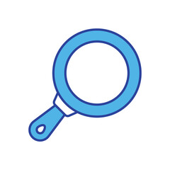 Magnifying Glass icon isolated on a white background. Vector illustration.
