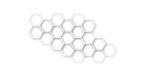 A Contemporary and Technical Illustration Blending Geometric Precision with Scientific Themes, Using Hexagonal Honeycomb Patterns to Convey Innovation, Research, and Connectivity

