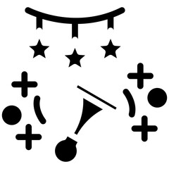 Party Streamers Icon