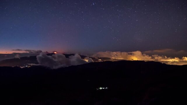 Timelapse - Eruption Piton de la Fournaise 5