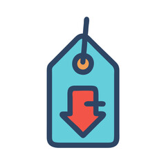 Obraz premium Attention-Grabbing Price Drop Icon