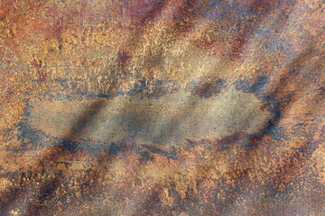 Verwitterte rostige Metalloberfläche