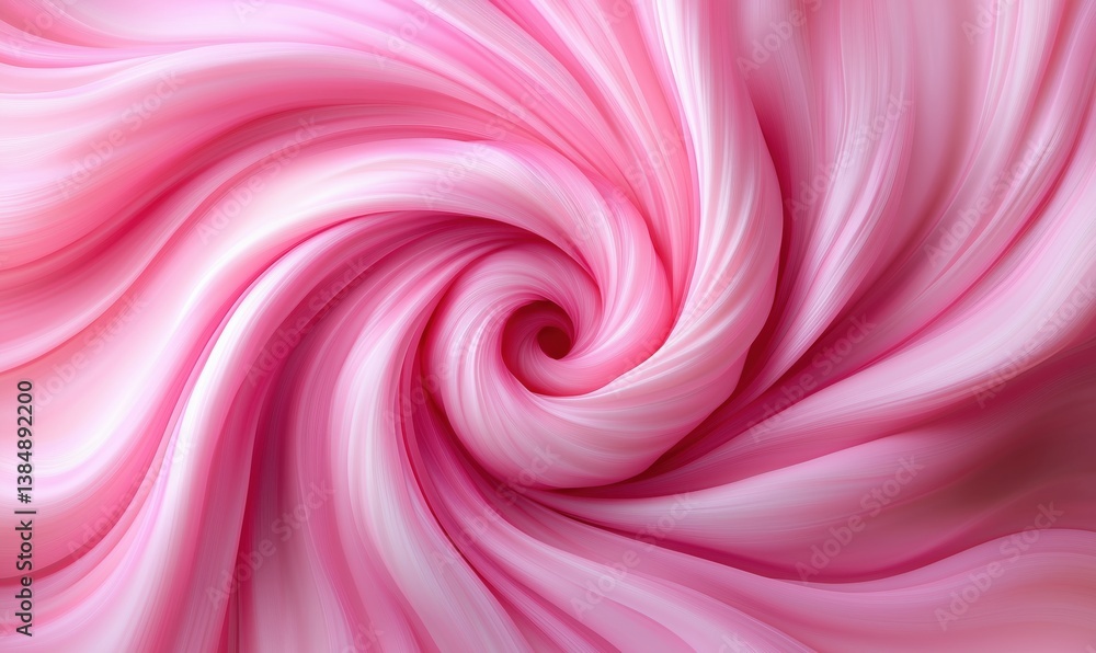 Poster swirling pink abstract background with smooth flowing lines and soft gradients