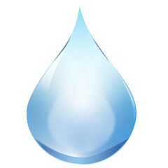Water Droplet 3D glassy icon logo