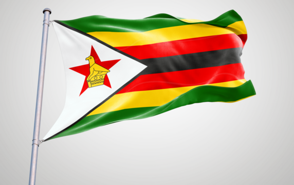 zimbabwe South Africa's national flag, a symbol of the republic and its amalgamation, waving proudly in the wind