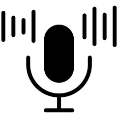 Obraz premium Microphone Icon