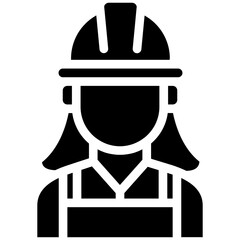Worker Female Icon
