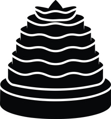 wedding cake vector illustration