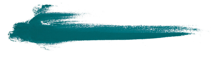 green brush isolated on transparent background