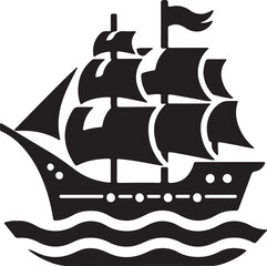 pirate ship silhouette