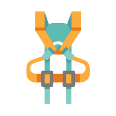 Fototapeta premium Icon of Safety Harness for Climbing Applications