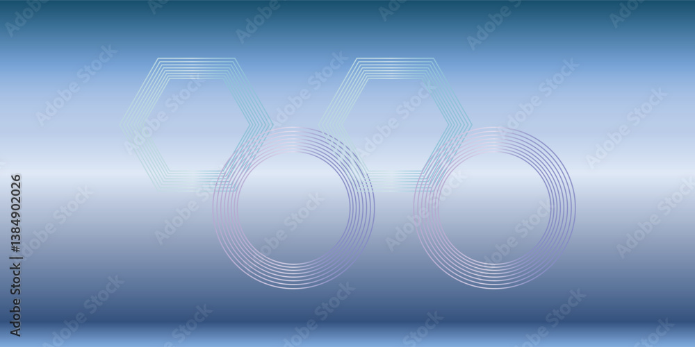 Poster gradient abstract background with circular line patterns. vector illustration.