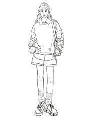 Illustration line art painting images colorful drawing 