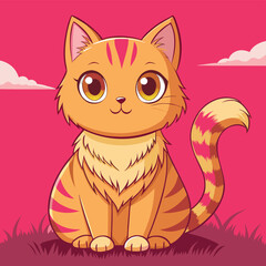 Lovable kitty illustration 