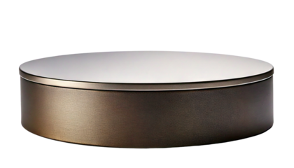 A single Stylish Display Pedestal for Product Presentation and Showcase isolated on white background