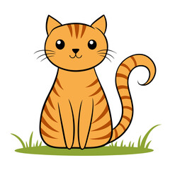 vector illustration of a kitty