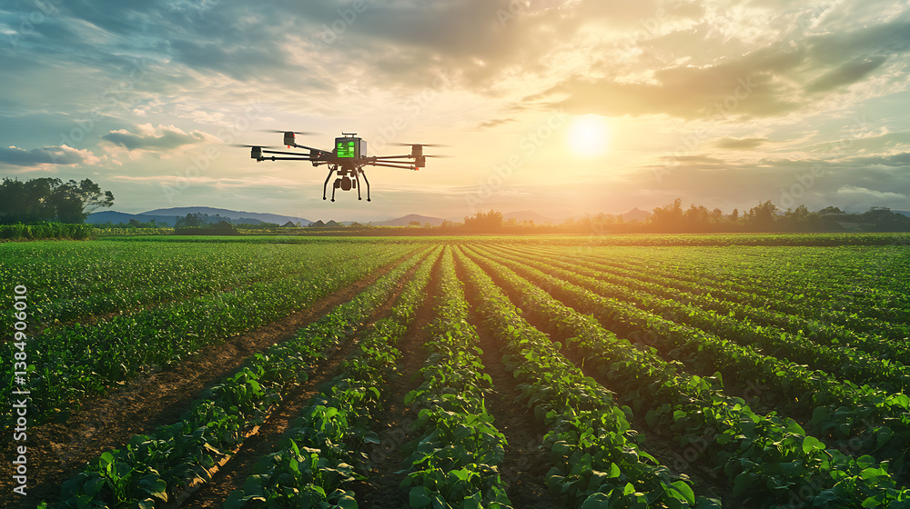 Poster an ai driven smart farming system optimizing irrigation, crop management, and harvest predictions ba