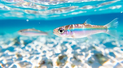 Fototapeta premium Stunning underwater fish in a turquoise ocean