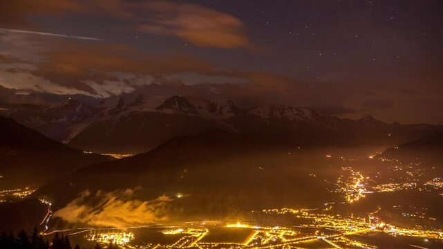 Timelapse vall&eacute;e du Mont Blanc 2