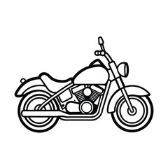 vector illustration of a motorcycle