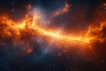 Vibrant Cosmic Dream – Colorful Space Background with Nebula and Star Clusters