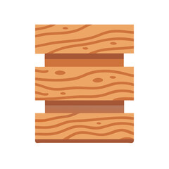 EssentialWoodenPlankIconforConstruction