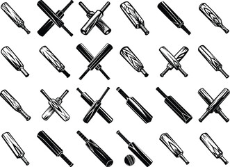 Naklejka premium Cricket Bat Svg