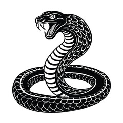 black snake vector illustration