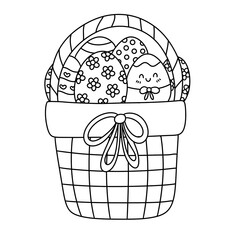 groovy easter clipart, seasonal, springs, transparent, download, cute easter, outline, eggs, festival, cute, decoration, 