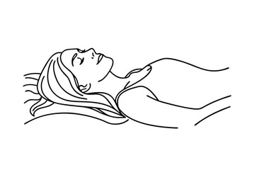Woman Sleeping Peacefully Relaxation, Rest, Dream, Serenity, Sleep, Tranquility, Repose, Calmness, C