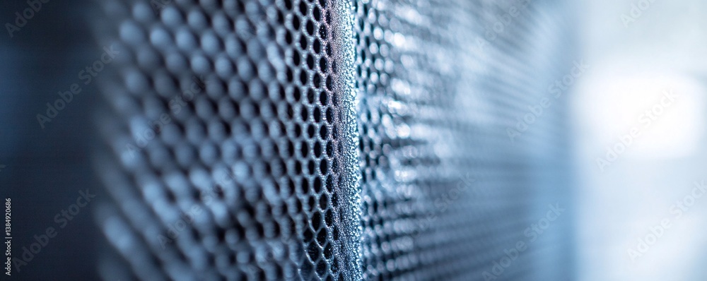 Fototapete Abstract metallic texture with shallow depth of field