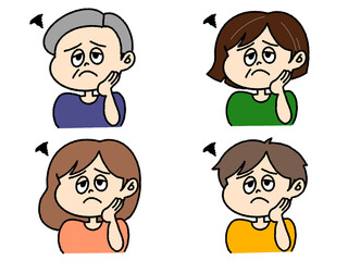 困っている人々　セット