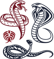 Fototapeta premium snake in the form of a snake