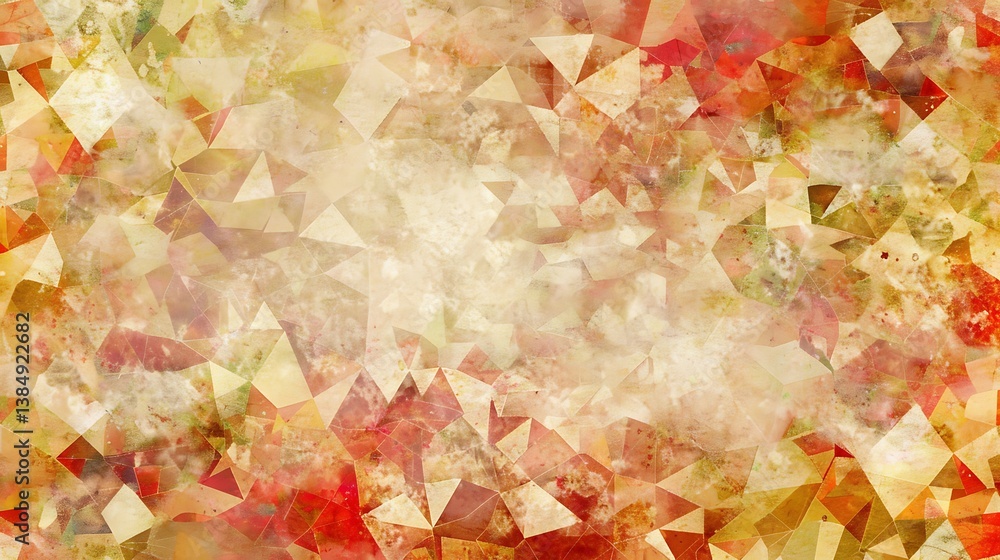 Aufkleber abstract geometric design featuring triangular shapes and soft color blends