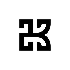 Obraz premium letter K logo