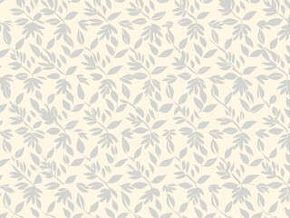 seamless pattern with flowers and leaves, floral pattern for textile design and digital papers, seamless background with leaves