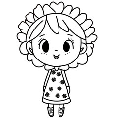 Fototapeta premium Sweetie Line Art 