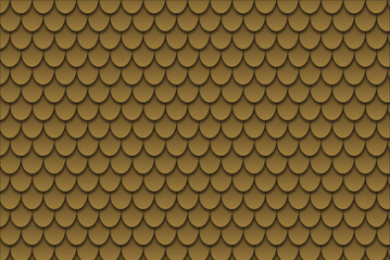 Mermaid fish scale wave japanese seamless pattern.  Paper cut style, 3d effect. Print for textile, wallpaper. © nepdar
