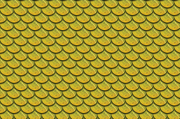 Mermaid fish scale wave japanese seamless pattern.  Paper cut style, 3d effect. Print for textile, wallpaper. © nepdar